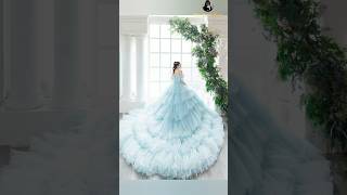 Trendy beautiful princess lehanga gowns designs for women girls💕 gownsshortsprincessdressviral [upl. by Adnuhser276]