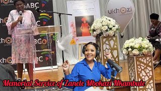 Zanele Mbokazi Memorial Service  umsakazi u Zanele owafikela kuye ku Khozi Fm [upl. by Terrel]