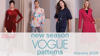 New Season Vogue Patterns  February 2024 [upl. by Sihonn]