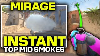 Mirage Instant Top Mid Smokes  CS2 Nades Guide [upl. by Misha]