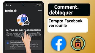 Comment débloquer un compte Facebook 2024  Déblocage de compte Facebook en 2 [upl. by Ahseym]