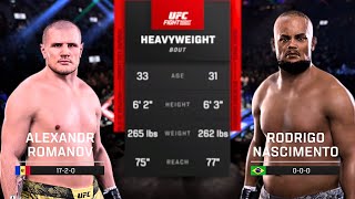 Alexander Romanov vs Rodrigo Nascimento FULL FIGHT  UFC 5 AI Simulation [upl. by Iviv]