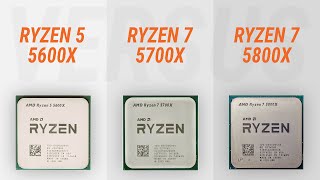 Ryzen 7 5700X vs Ryzen 5 5600X vs Ryzen 7 5800X w RTX 4090 [upl. by Arikal]