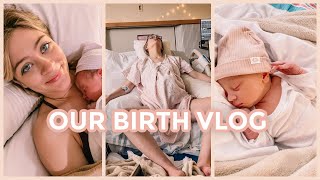 OUR BIRTH VLOG  unexpected induction 40 hour labor raw and real first baby [upl. by Anemij166]