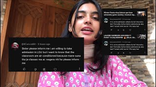 All u have to know about LAHORE GARRISON UNIVERSITY  WANIA AZAM VLOGS  life at LGU  qampA vlog [upl. by Nojram]