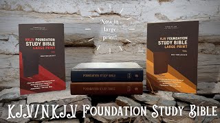 LARGE PRINT  KJVNKJV Foundations Study Bible  Leathersoft [upl. by Bianca]