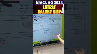 NIACL AO Salary Slip 2024  NIACL AO Latest Salary Slip 2024 niaclao2024 harshita [upl. by Nnaeiluj]