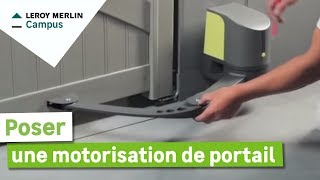 Comment poser une motorisation de portail  Leroy Merlin [upl. by Uella]