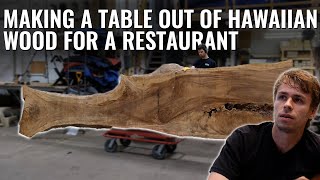 Building A Table With Premium Hawaiian Wood [upl. by Izaak]