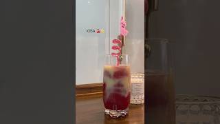 Kiba🍹cherry banana drink mixing straw [upl. by Rramel]