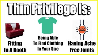 rFatLogic  Yes Thin Privilege Exists [upl. by Yllut]