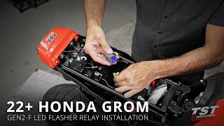 How to install an LED Flasher Relay on a 2022 Honda Grom by TST Industries [upl. by Ause]