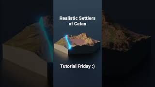 Realistic Settlers of Catan Pieces in Blender  Tutorial Friday [upl. by Avra]