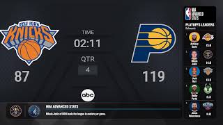 New York Knicks  Indiana Pacers Game 4 NBAPlayoffs presented by Google Pixel Live Scoreboard [upl. by Kragh]