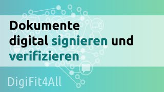 DigiFit4All Dokumente digital signieren und verifizieren [upl. by Asiram]