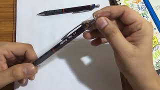 Rotring Tikky 05 mm and 07 mm mechanical pencil Burgundy colour [upl. by Artemis]