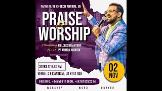 LIVE  Faith Alive Church Antrim  PRAISE AND WORSHIP [upl. by Avraham]