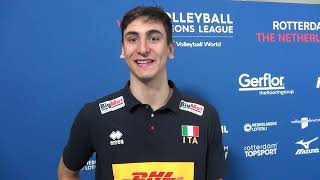 VNL  Alessandro Michieletto dopo Italia  Polonia 13 [upl. by Gareri387]