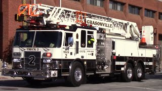 Grasonville Volunteer Fire Department Truck 2 Responding [upl. by Rraval469]