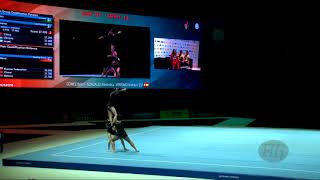 Spain ESP  2018 Acrobatic Worlds Antwerpen BEL  Dynamic Womens Group [upl. by Anyale]