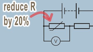 Calculate the new thermistor voltage  no resistor values given [upl. by Nosae967]