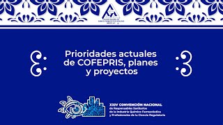 Prioridades actuales de COFEPRIS planes y proyectos Lic Pablo Alberto Quiroga Adame [upl. by Hardner791]