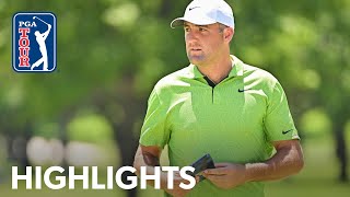 Scottie Scheffler headlines eightway tie after 18 holes at Charles Schwab  2022 [upl. by Beverly]