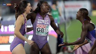 Great Britain Wins Womens 4x100m Relay Final  ROMA 2024 Athletics [upl. by Eceryt]