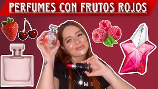 PERFUMES CON FRUTOS ROJOS♥️ FRAMBUESA CEREZA🍒 Y FRUTILLASFRESAS 🍓 [upl. by Hufnagel]