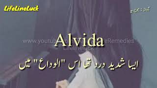 Alvida Shayari  Alvida E Mohabat Poetry  Aisa shadeed Dard Tha Is Alvida Main [upl. by Yve]