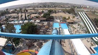 Blue Kamika Water Slide at Albercas El Vergel [upl. by Seidel954]