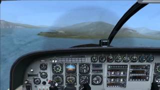 Cessna Grand Caravan landing at Chignik Lake FSX [upl. by Alra897]