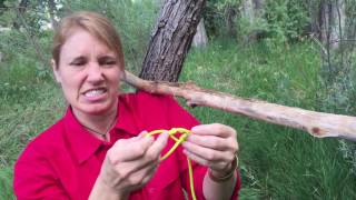 How to tie Square Lashing survival knot [upl. by Oram]