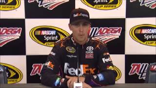 Denny Hamlin On Decision To Get Out Or Stay In Car Video Response [upl. by Olenolin]