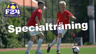 Specialträning med fotbollstalanger 3 Lucas Bergvall och Gabriel Söder  Finter och tricks [upl. by Annelise514]