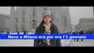 Neve a Milano Torino e Hinterland ora per ora l1 gennaio Aggiornato ore 1700 del 31 dicembre [upl. by Akehsat83]