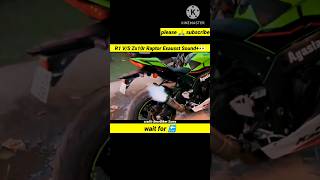 R1 VS Zx10r Raptor Exausst Sound👀motovloge shortsbike ridervlogger zx10r [upl. by Anaehs]