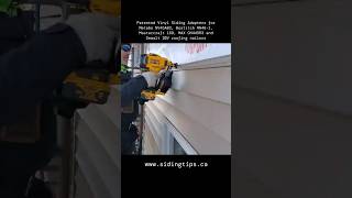 Vinyl siding tips for Metabo NV45AB2 Bostitch RN461 Mastercraft 15D MAX CN445R3 and Dewalt 20v [upl. by Hudson]