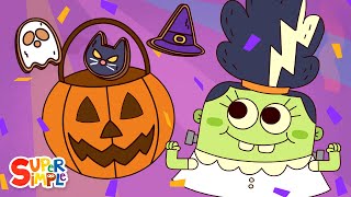 Monster Party  Kids Halloween Songs  Super Simple Songs [upl. by Kram]