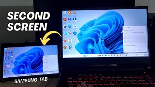 Use Samsung Galaxy Tablet as a Second Monitor for PC [upl. by Ken461]