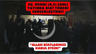 HZ MEHDİ AS CANLI YAYINDA BİAT TÖRENİ GERÇEKLEŞTİRDİ [upl. by Scheer]