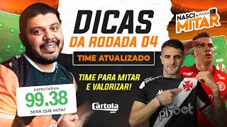 CARTOLA FC 2024  DICAS RODADA 4  TIME PARA MITAR E VALORIZAR [upl. by Cogen]