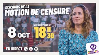 🔴 Clémence Guetté défend notre Motion de Censure [upl. by Lenz440]