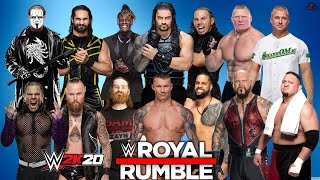 WWE 2K20 30 MAN ROYAL RUMBLE MATCH GAMEPLAY WWE 2K20 ROYAL RUMBLE MATCH [upl. by Nalyac]