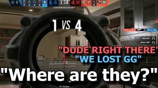 Acting clueless then clutching a 1v4 in Rainbow 6 [upl. by Schnur]