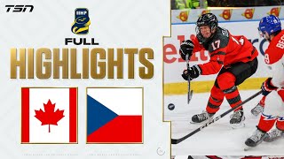 Canada vs Czechia FULL HIGHLIGHTS  World Juniors 2024 [upl. by Maryl871]