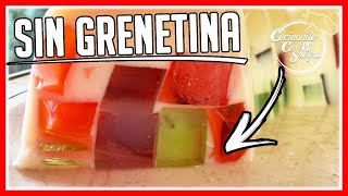 🥇Como Hacer GELATINA de MOSAICO sin Grenetina [upl. by Eciruam100]