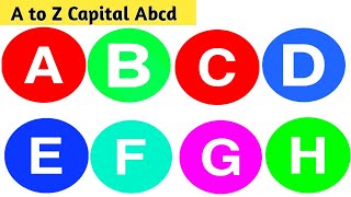 A to Z Capital Abcd  Capital Alphabets  Capital Letters  Learn Capital Alphabets  Abcde [upl. by Waterer]