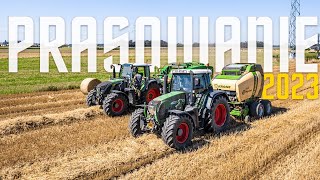 ✔Fendt Vario 724 SCR716 TMS ✔McHale ✔Krone Prasowanie słomy 2023 UR Tomasz Jagusz opolskie [upl. by Blaire83]