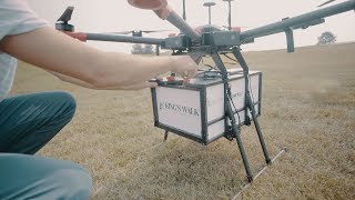 Flytrex OnDemand Drone Delivery at Kings Walk North Dakota [upl. by Weber]